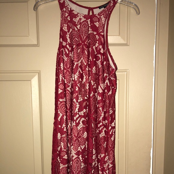 Express Lace Floral Contrast Sheath Dress Small - Picture 2 of 6